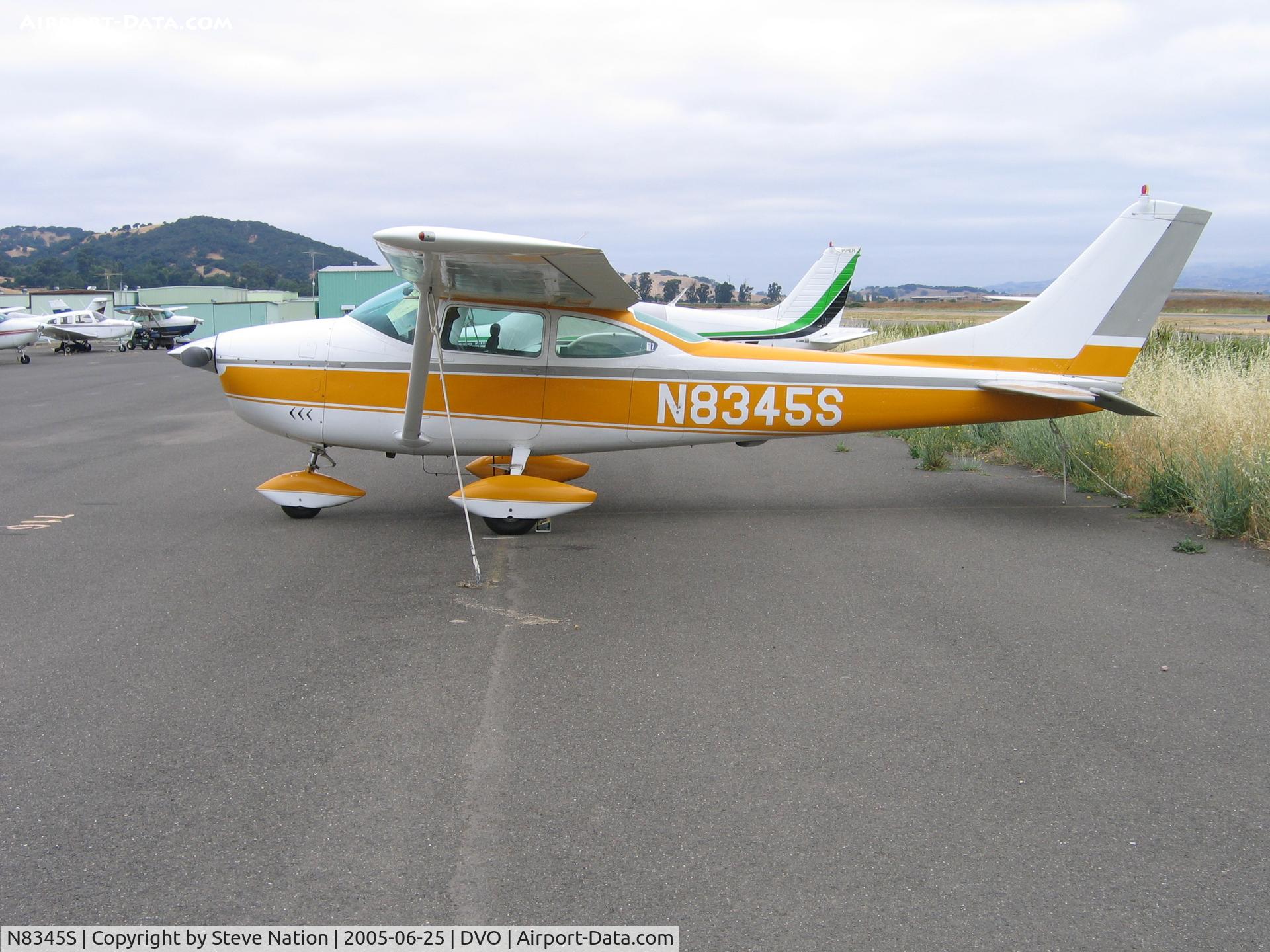 N8345S, 1965 Cessna 182H Skylane C/N 18256445, Beautiful 1965 Cessna 182H at Gnoss Field, CA