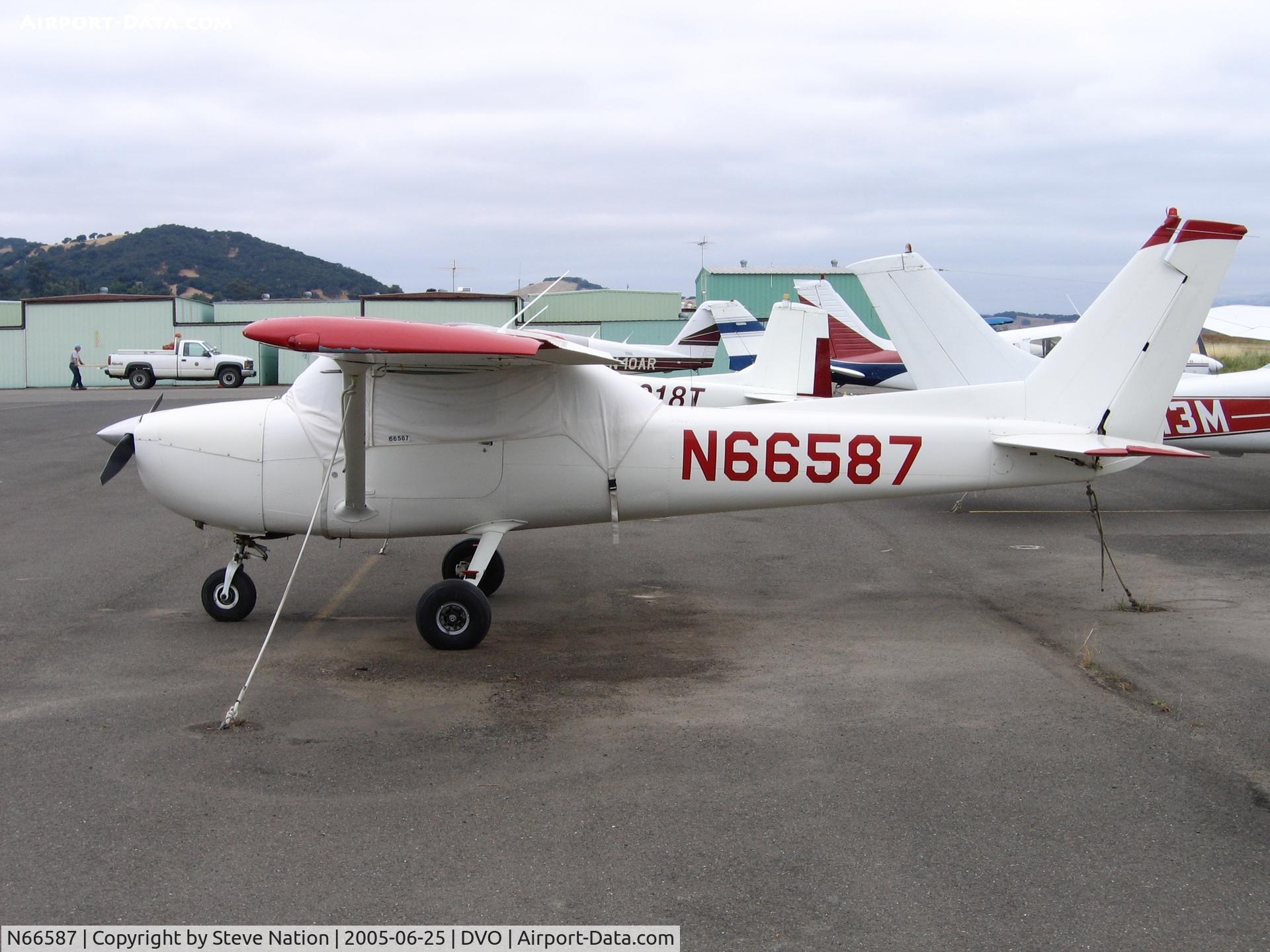 N66587, 1974 Cessna 150M C/N 15076136, 1974 Cessna 150M at Gnoss Field, CA