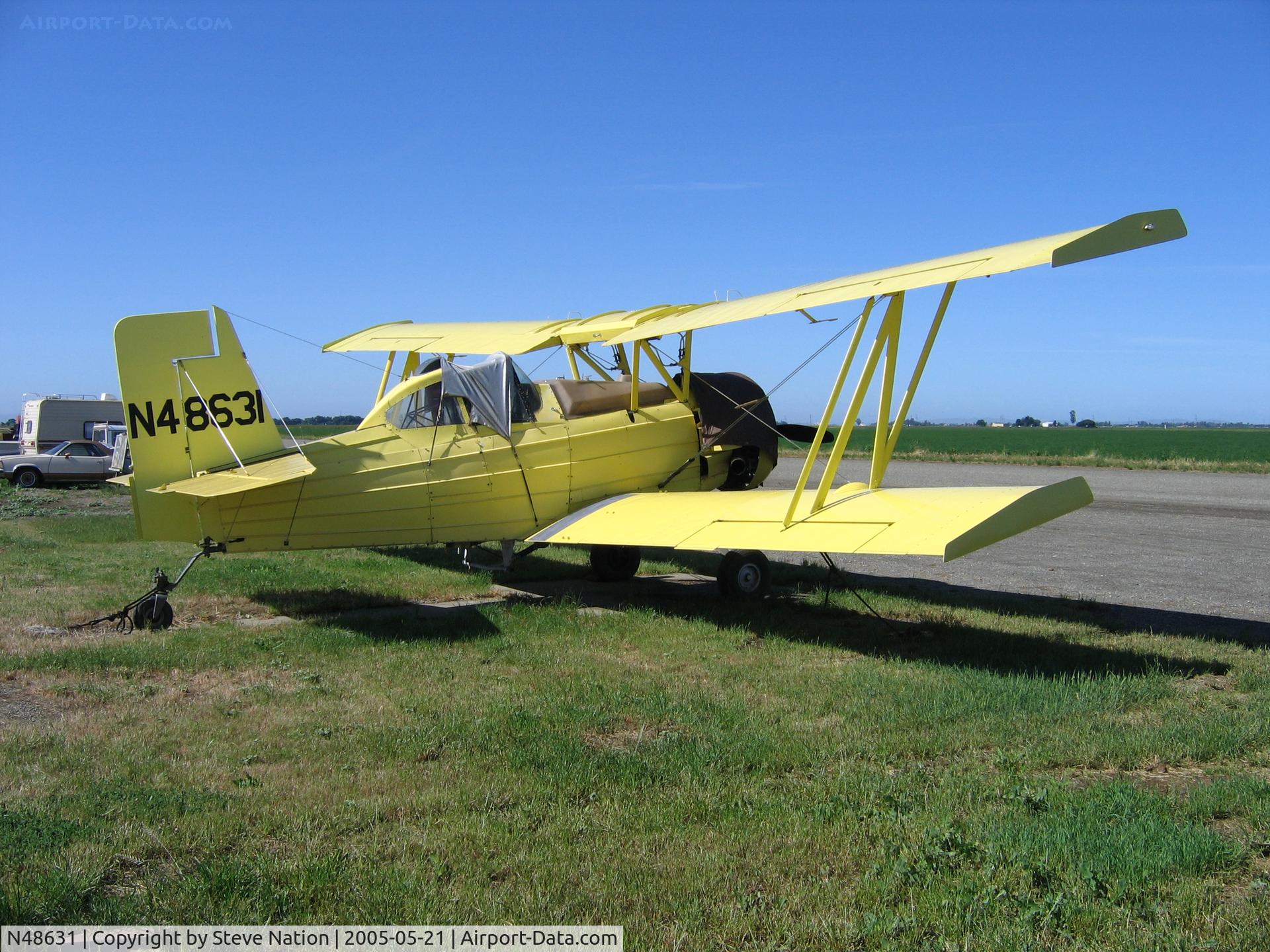 N48631, 1976 Grumman-Schweizer G-164B C/N 64B, Dixon Aviation 1976 Grumman-Schweizer G-164B Ag-Cat  (not rigged/no prop) south of Dixon, CA
