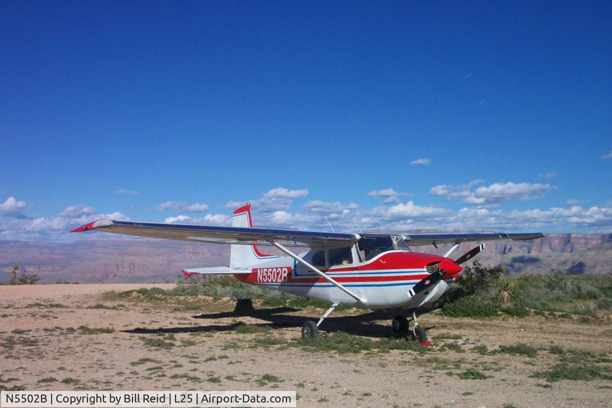 N5502B, 1956 Cessna 182 Skylane C/N 33502, N5502B At west end of Grand Canyon Pilot Bill Reid