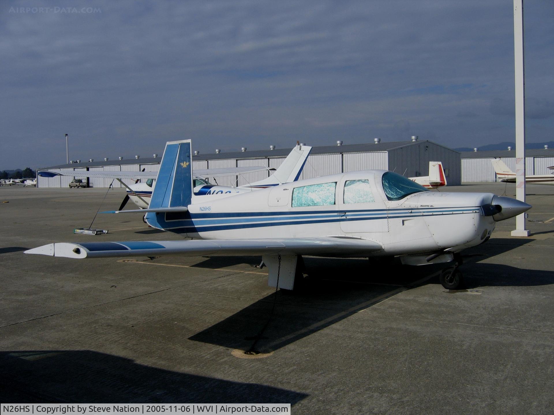 N26HS, 1967 Mooney M20F Executive C/N 670343, 1967 Mooney M20F at Watsonville, CA