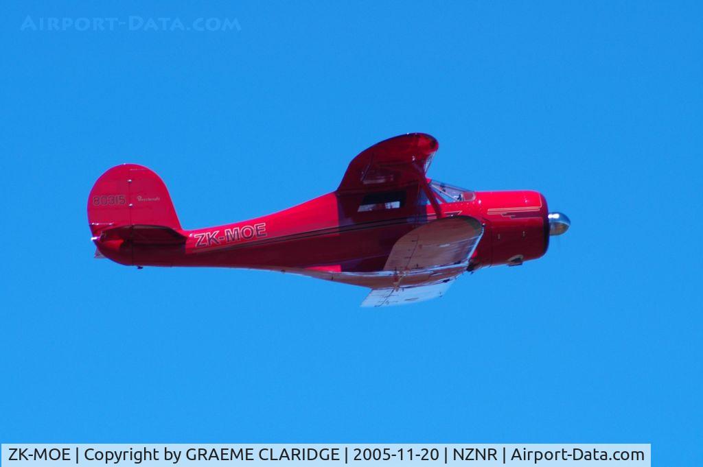 ZK-MOE, 1947 Beech G17S C/N B-14, BEECH G17S STAGGERWING