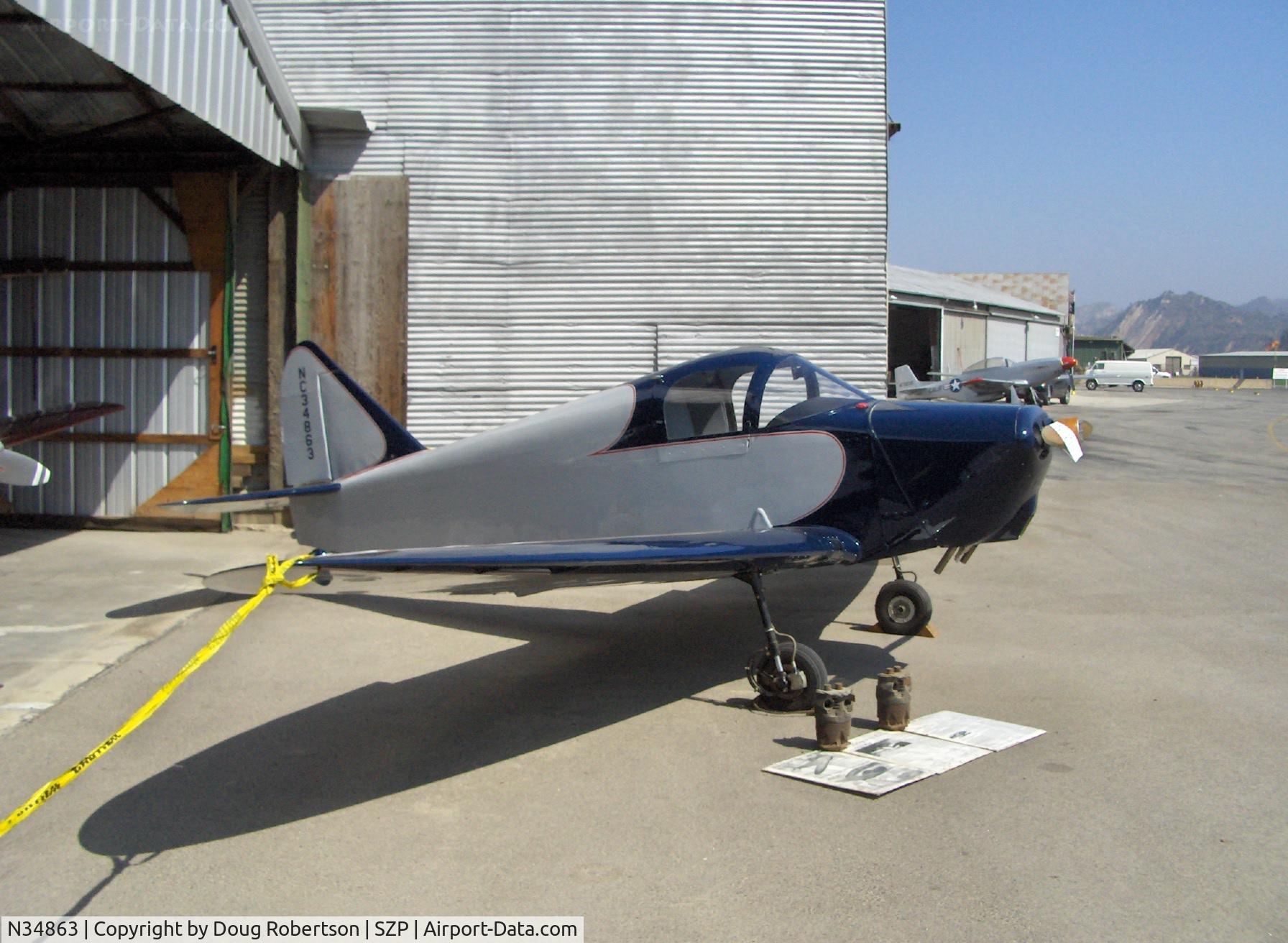 N34863, 1941 Culver LFA C/N 273, 1941 Culver CADET LFA Franklin 4AC-199D&E 80 Hp