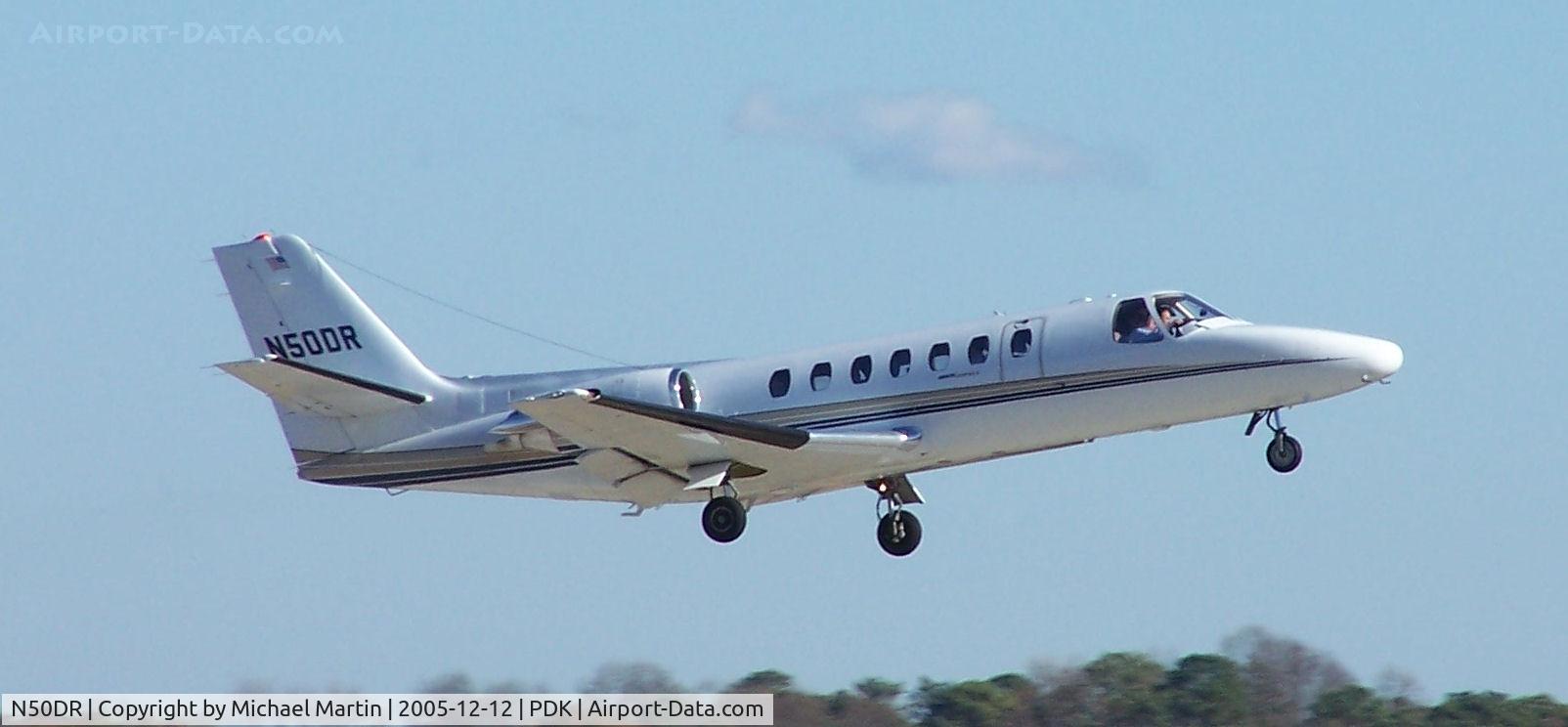 N50DR, 1994 Cessna 560 Citation Ultra C/N 560-0248, Takeoff from 20L