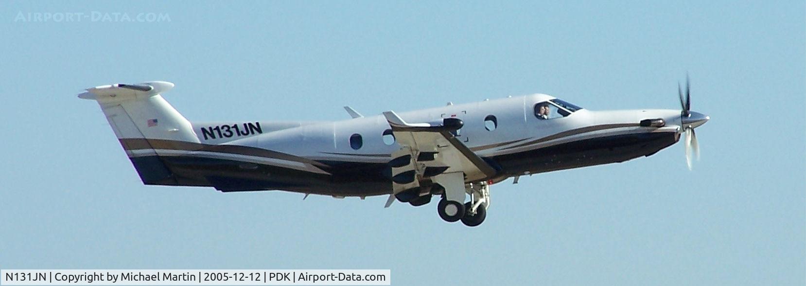 N131JN, 2002 Pilatus PC-12/45 C/N 446, Departing PDK on 20L