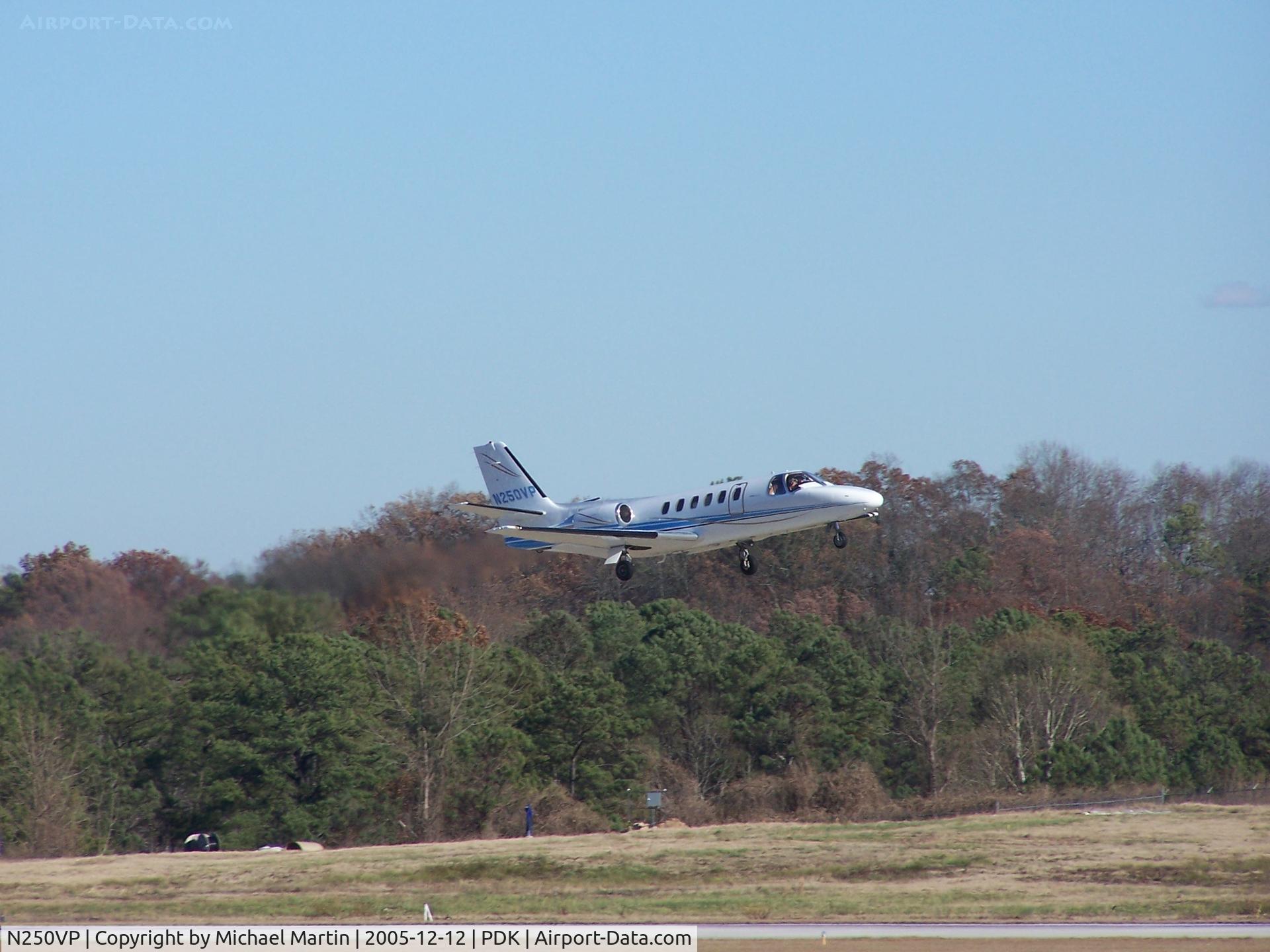 N250VP, 1981 Cessna 550 C/N 550-0250, Arriving PDK headed to Signature Air @ PDK