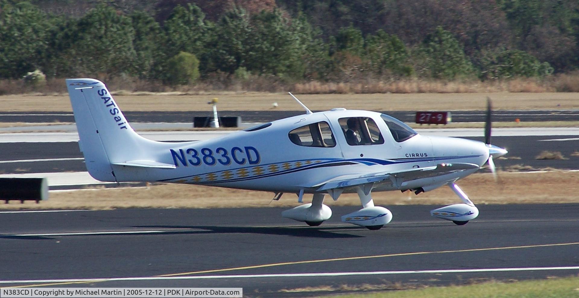 N383CD, 2005 Cirrus SR22 C/N 1349, Taxing back from flight