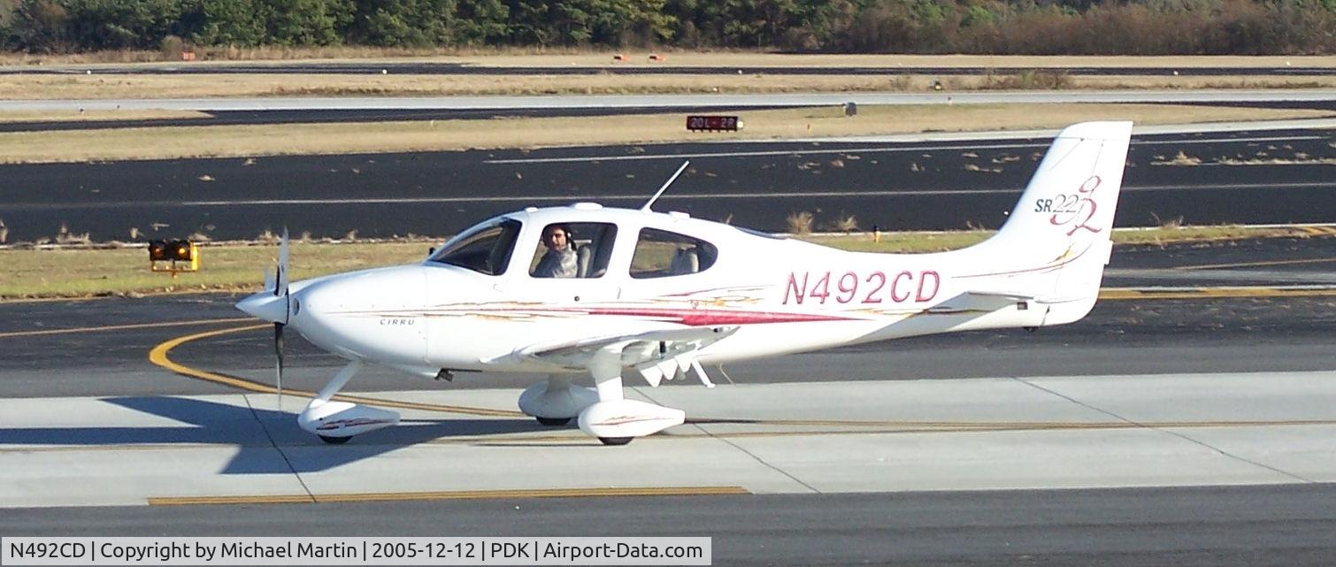 N492CD, 2005 Cirrus SR22 C/N 1572, Taxing back from flight