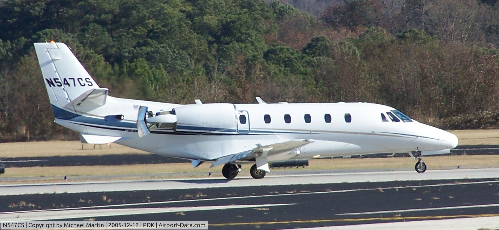 N547CS, 2005 Cessna 560XL Citation XLS C/N 560-5542, Landing PDK on 20L