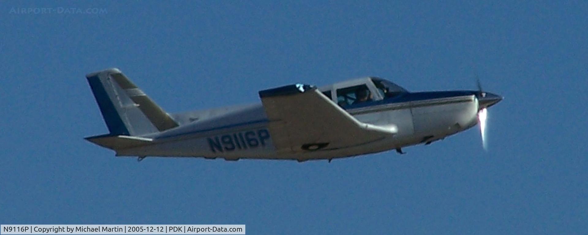 N9116P, 1966 Piper PA-24-260 C/N 24-4594, Leaving PDK going home to HXD