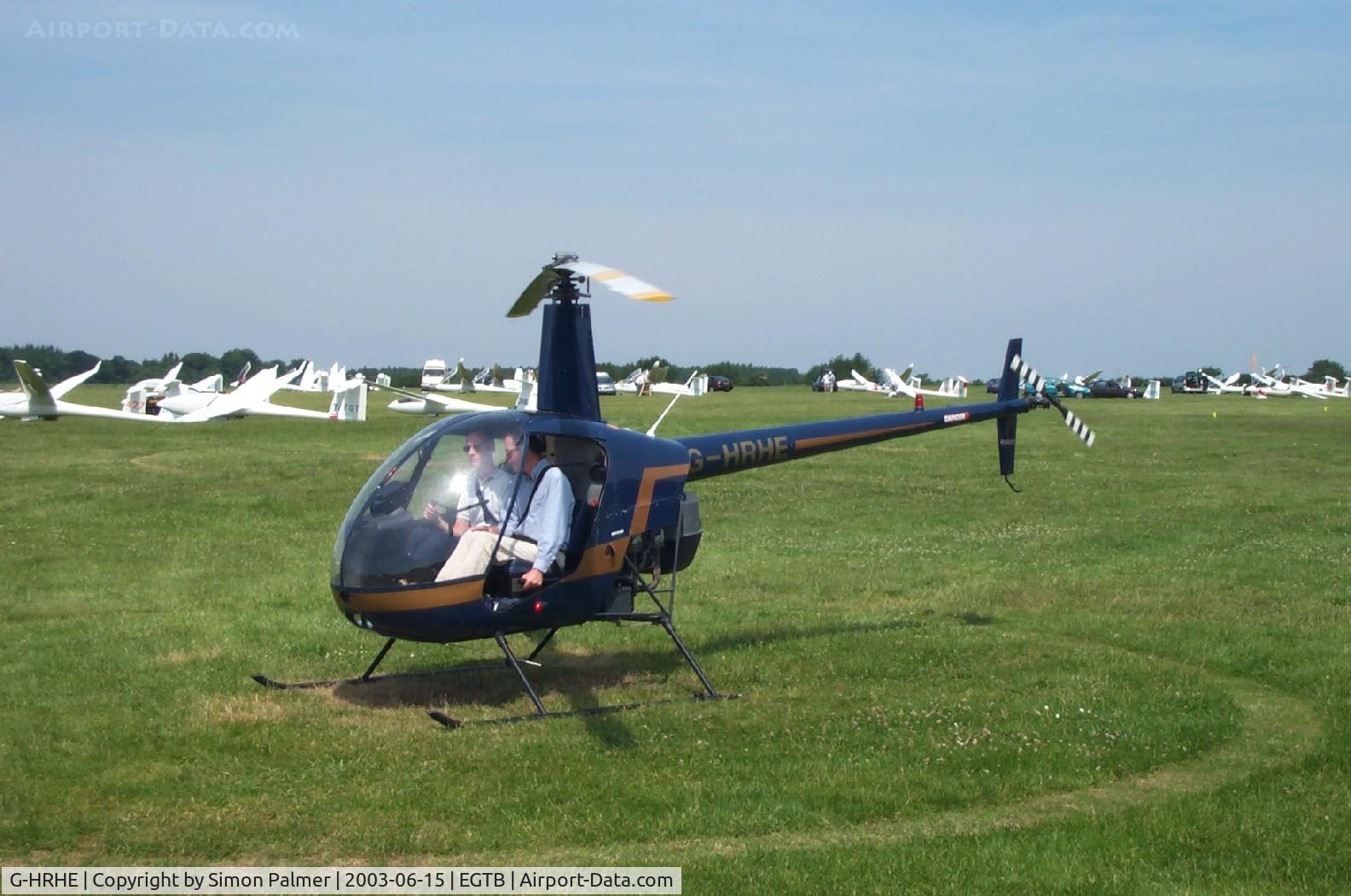 G-HRHE, 1991 Robinson R22 Beta C/N 1950, Robinson R22 at Booker
