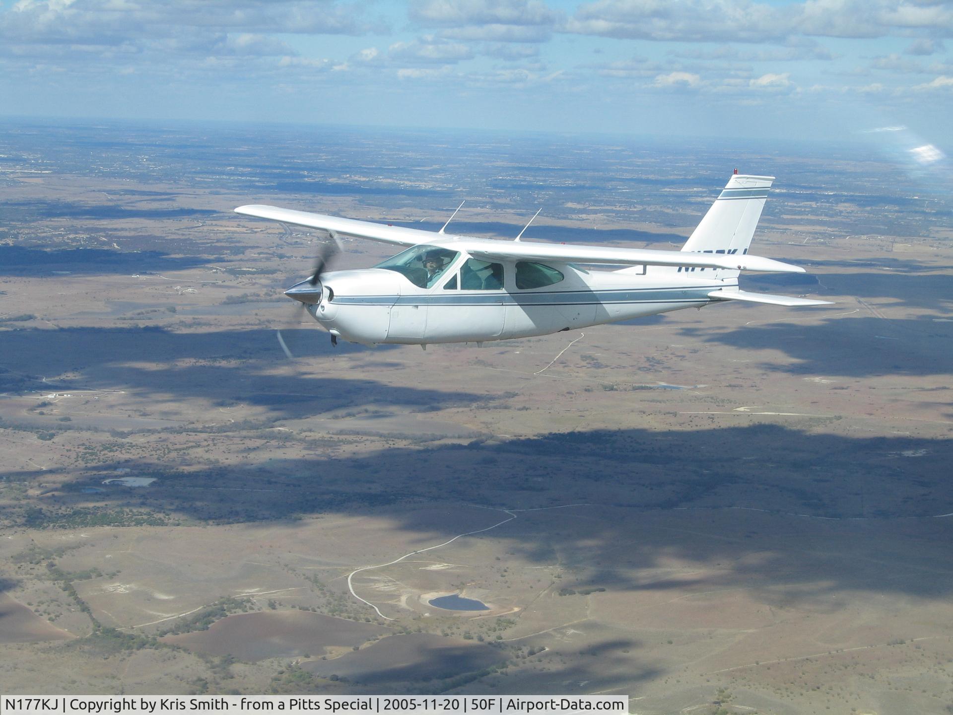N177KJ, 1977 Cessna 177RG Cardinal C/N 177RG1192, N177KJ in flight over central Texas