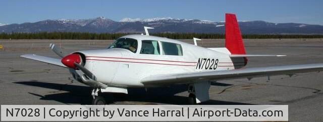 N7028, 1976 Mooney M20F Executive C/N 22-1375, N7028 and the Rocky Mountains