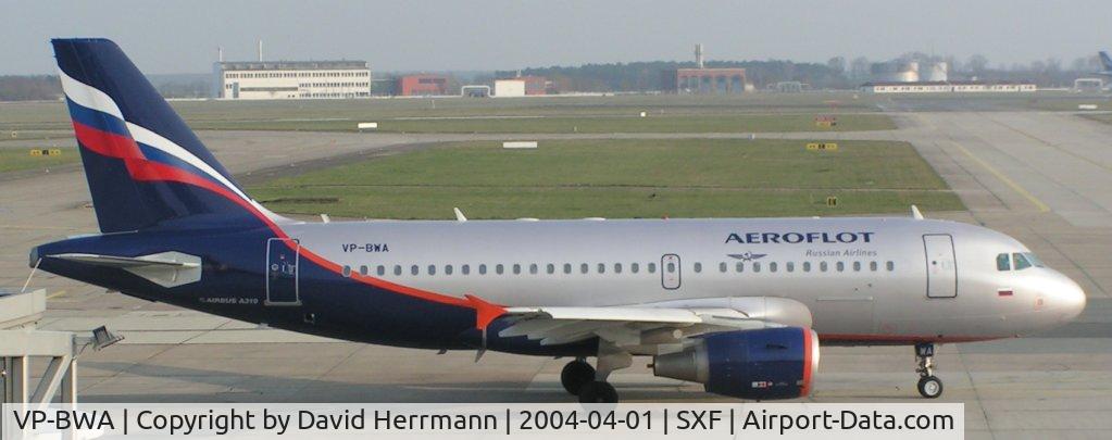 VP-BWA, 2003 Airbus A319-111 C/N 2052, Aeroflot Airbus A319 at Schönefeld International Airport