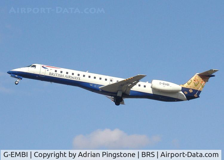 G-EMBI, 1999 Embraer EMB-145EU (ERJ-145EU) C/N 145126, British Airways Embraer ERJ 145 (G-EMBI), taking off from Bristol Airport, Bristol, England in September 2003