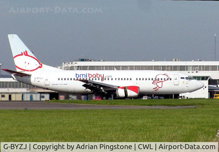 G-BYZJ, 1991 Boeing 737-3Q8 C/N 24962, bmibaby Boeing 737-300 (G-BYZJ) at Cardiff (Rhoose) Airport, Cardiff, Wales