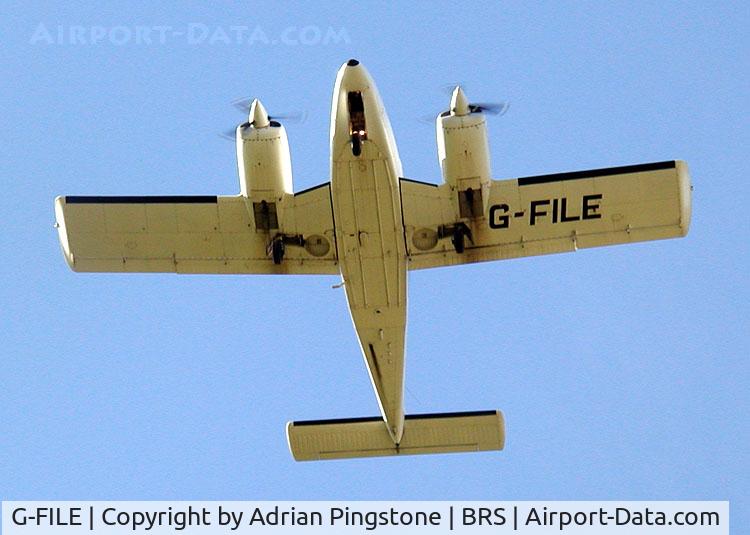 G-FILE, 1980 Piper PA-34-200T Seneca II C/N 34-8070108, Piper Seneca PA-34 at Bristol Airport, Bristol, England in Feb 2004
