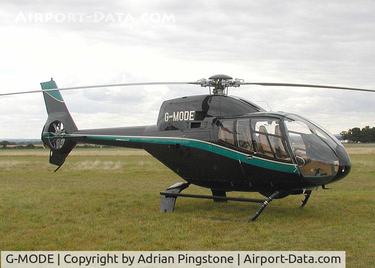 G-MODE, 2002 Eurocopter EC-120B Colibri C/N 1295, Eurocopter EC120B, photographed at the Heli-Day, Kemble Airfield, England, in August 2003