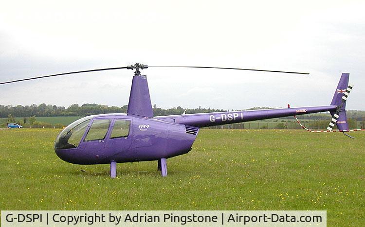 G-DSPI, 1999 Robinson R44 Astro C/N 0661, Robinson R44 helicopter, photographed at the Great Vintage Fly-in Weekend, Kemble, England, May 2003