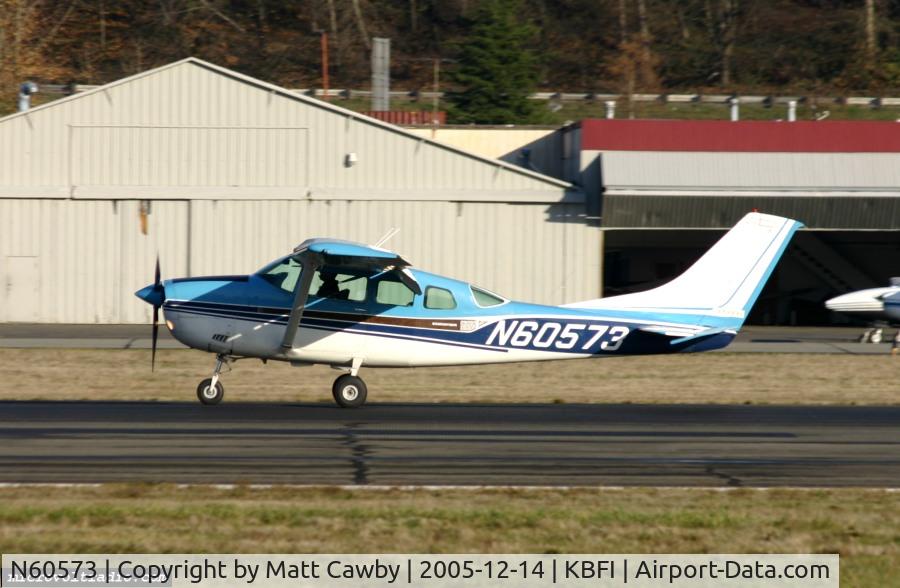 N60573, 1972 Cessna TU206F Turbo Stationair C/N U20602034, At Boeing Field, Seattle, Washington December 14, 2005