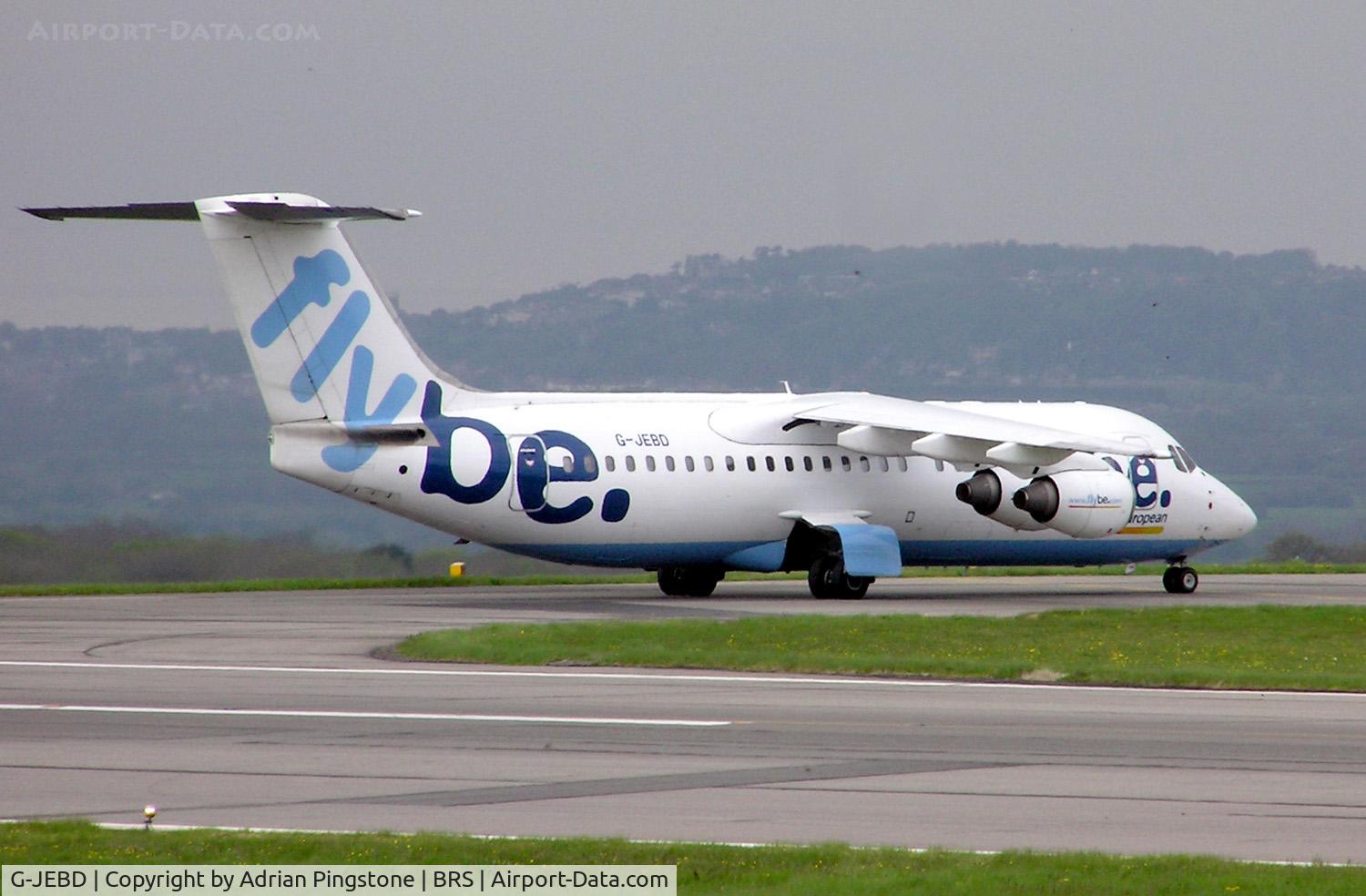 G-JEBD, 1991 British Aerospace BAe.146-300 C/N E3191, FlyBe British Aerospace 146-300 (G-JEBD) at Bristol Airport, Bristol, England in May 2005