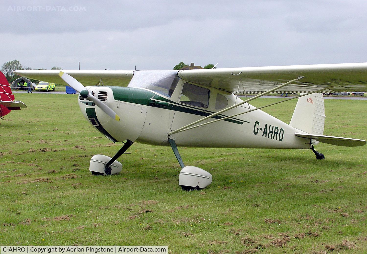 G-AHRO, 1946 Cessna 140 C/N 8069, 1946 Cessna 140 (G-AHRO) at Hullavington airfield, Wiltshire, England. May 2005