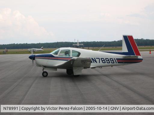 N78991, 1962 Mooney M20C Ranger C/N 2025, In front of the VOR at KGNV