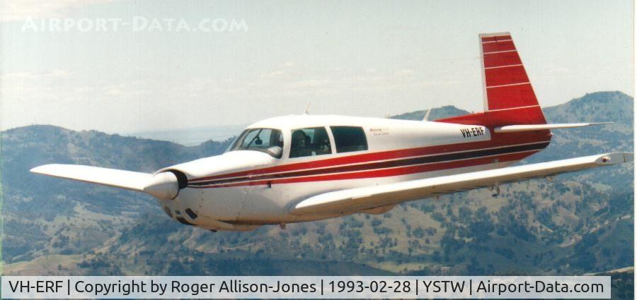 VH-ERF, 1974 Mooney M20E C/N 21-1165, Airborne over New South Wales