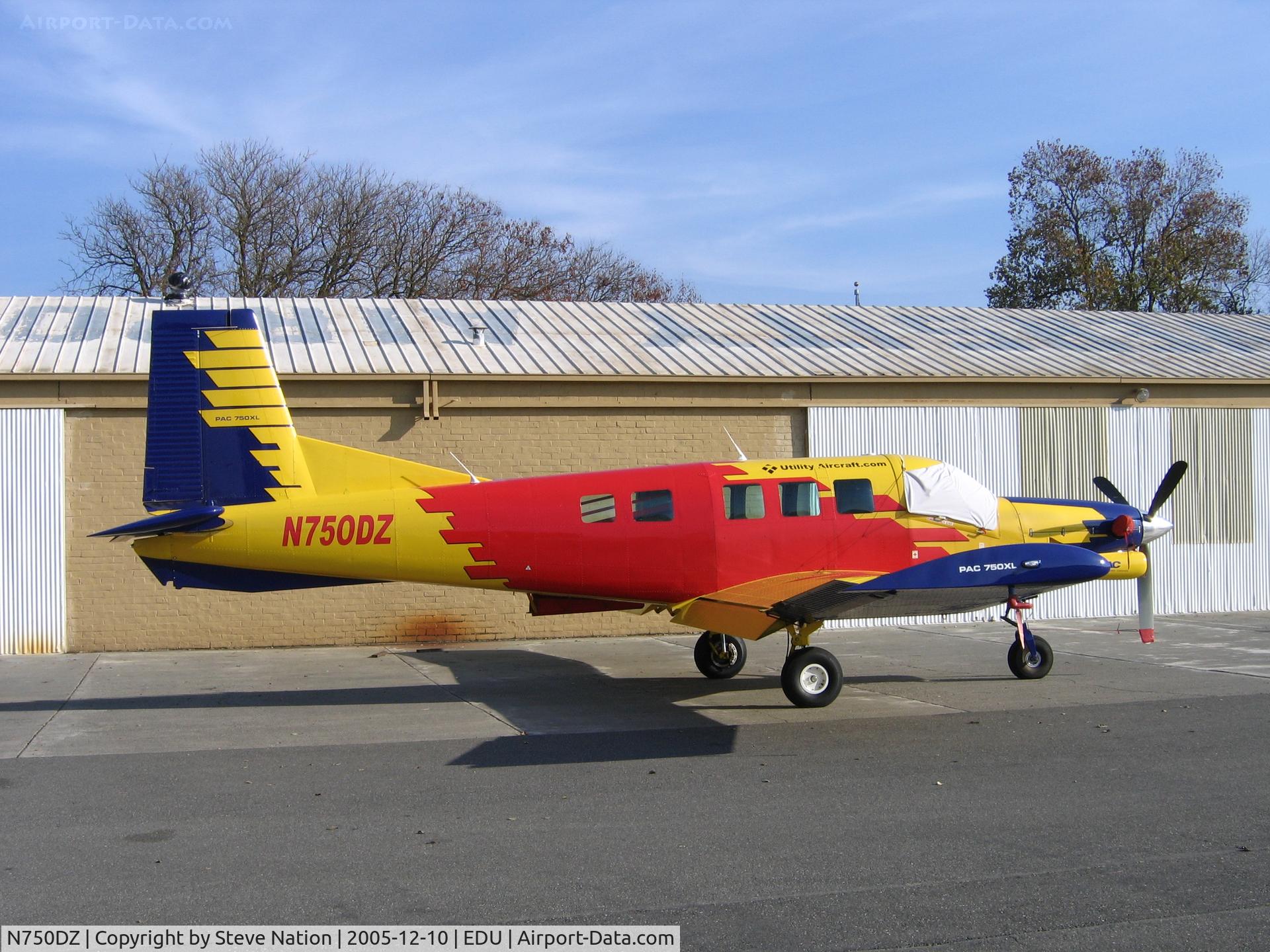 N750DZ, 2004 Pacific Aerospace 750XL C/N 108, Maxim Aviation 2004 Pacific Aerospace 750XL at University Airport (Davis), CA for maintenance
