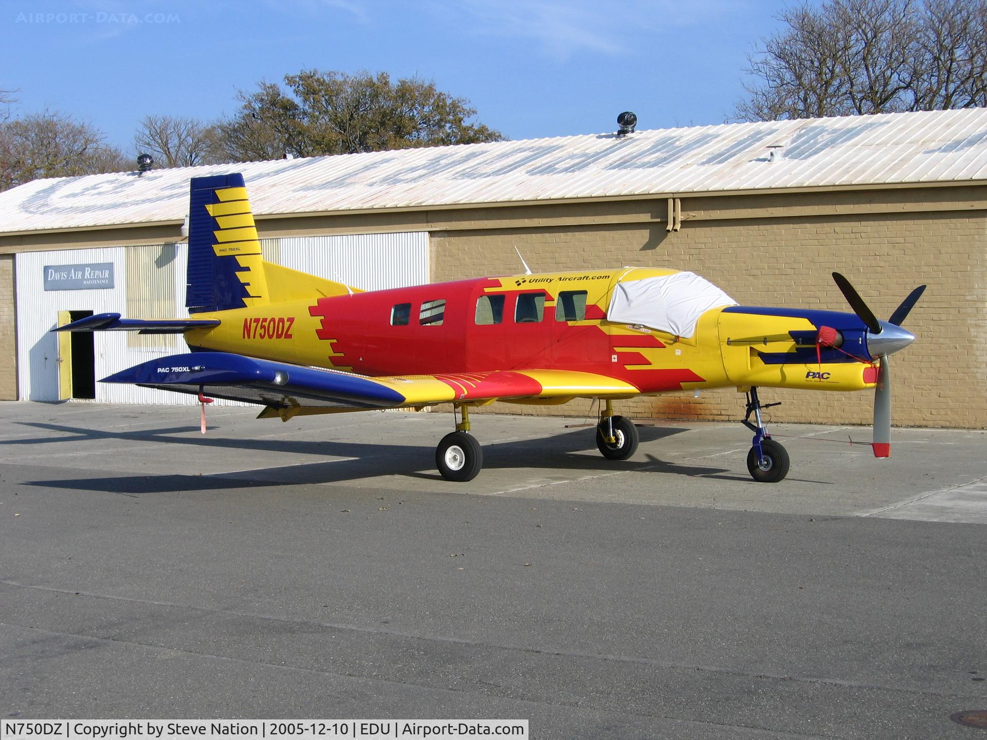 N750DZ, 2004 Pacific Aerospace 750XL C/N 108, Maxim Aviation 2004 Pacific Aerospace 750XL at University Airport (Davis), CA for maintenance