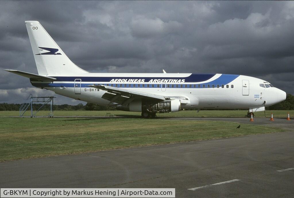 G-BKYM, 1985 Boeing 737-236 C/N 23171, Aerolíneas Argentinas Boeing 737-200
