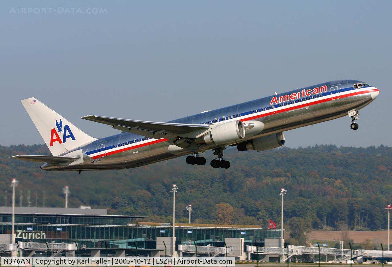 N376AN, 1992 Boeing 767-323 C/N 25445, departure from RWY 16