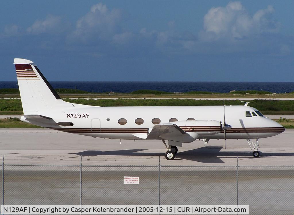 N129AF, 1964 Grumman G-159 Gulfstream 1 C/N 129, seen at Hato Airport