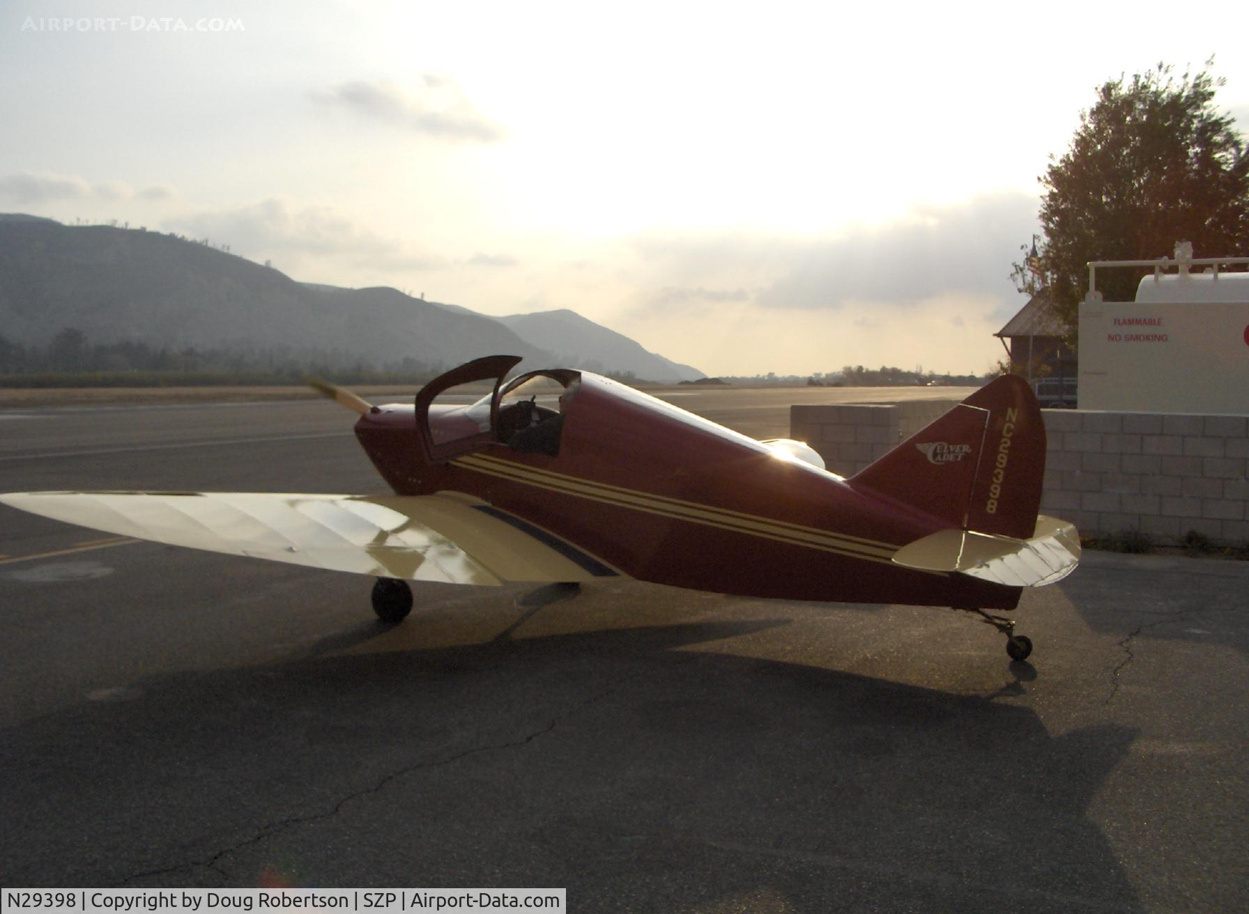 N29398, 1940 Culver LCA C/N 191, 1940 Culver CADET LCA Continental A&C 75 Hp Refueled