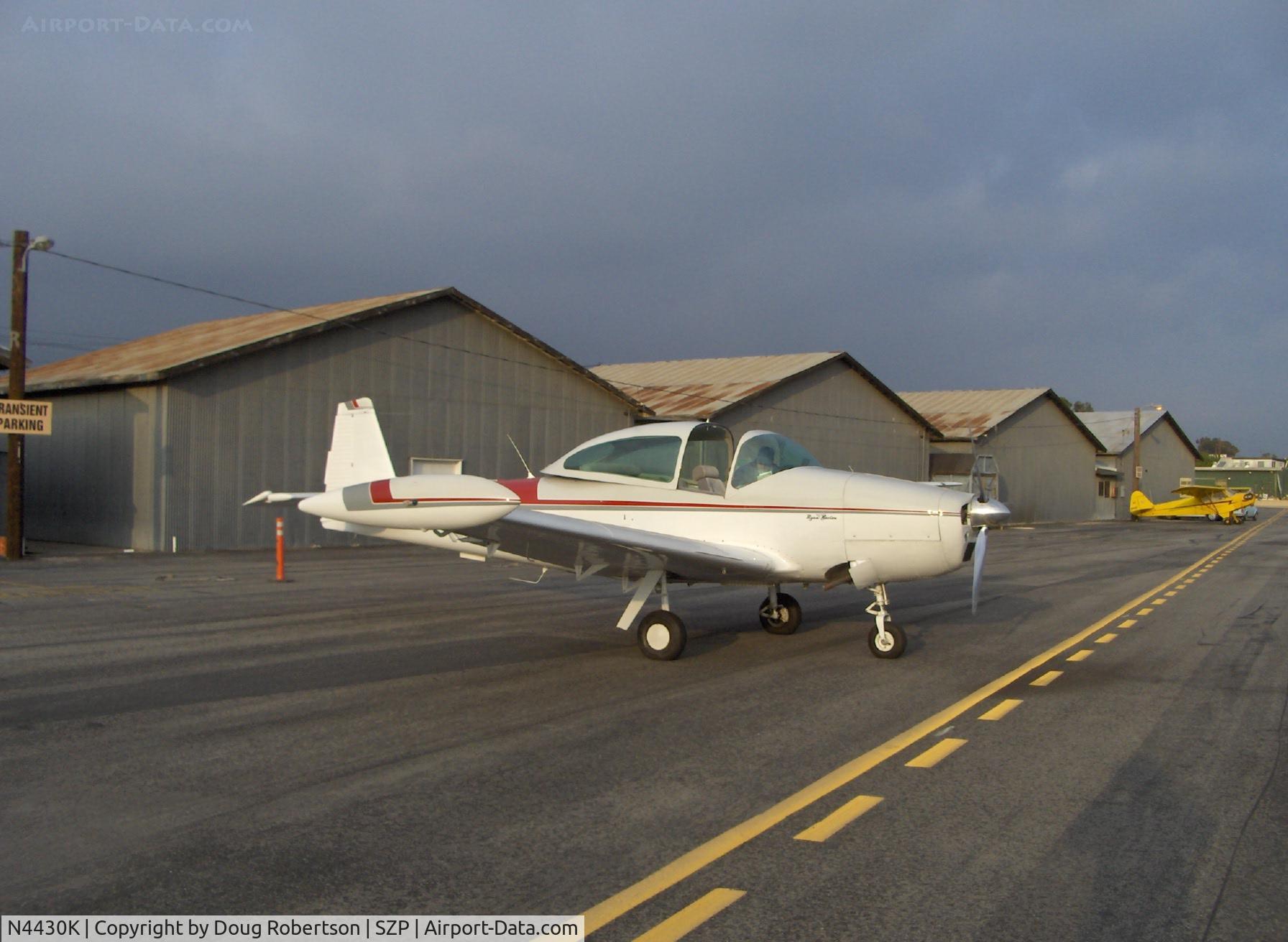 N4430K, 1948 Ryan Navion C/N NAV-4-1430, 1948 Ryan NAVION A, Continental O-470, Tri-blade Prop