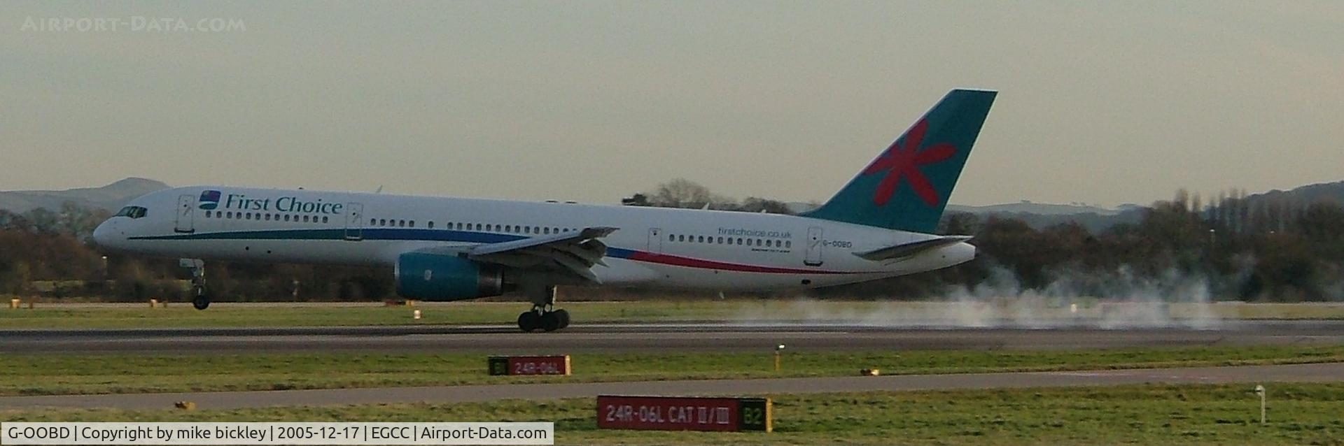 G-OOBD, 2003 Boeing 757-28A C/N 33099, LANDING