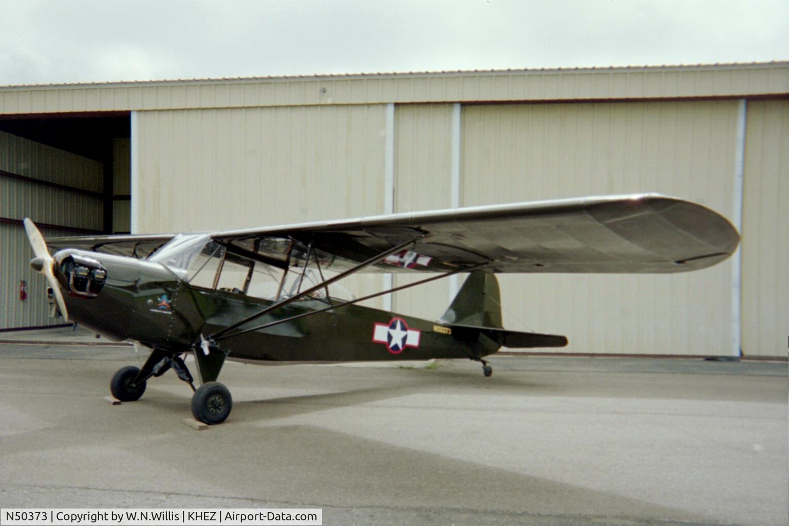 N50373, 1943 Taylorcraft DCO-65 C/N L5040, At Natchez Airport (KHEZ)
