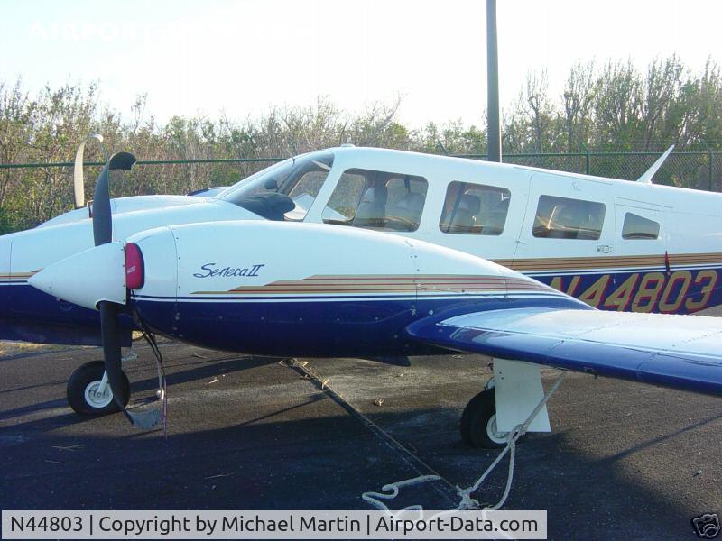 N44803, 1974 Piper PA-34-200T C/N 34-7570006, After nose gear up landing, now as of 12/18/05 for sale on eBay
