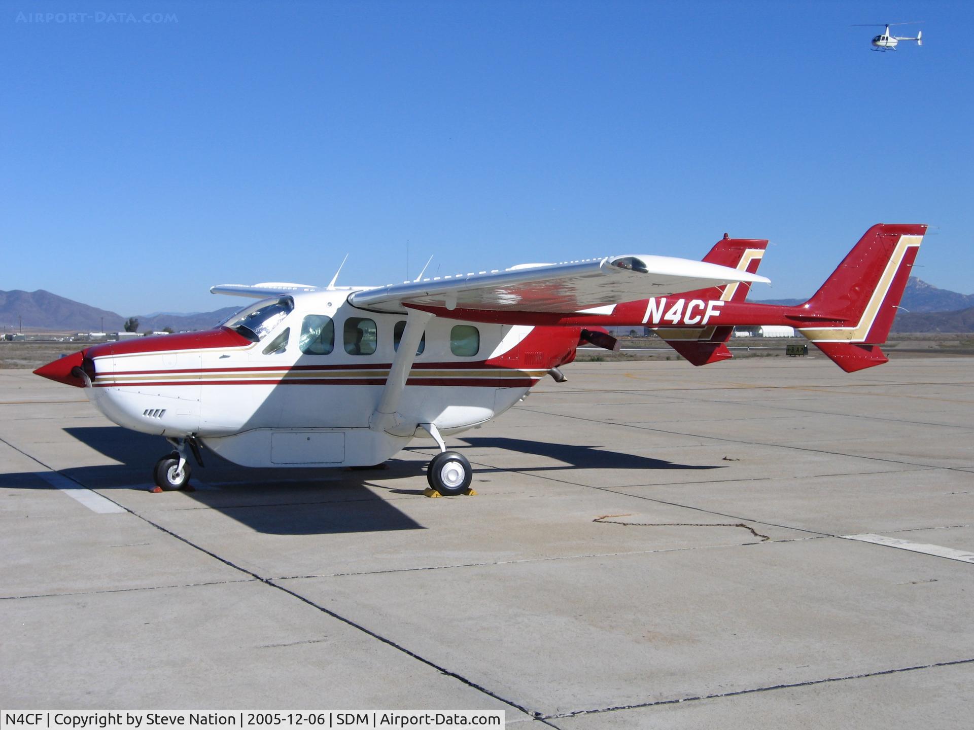 N4CF, 1972 Cessna T337G Turbo Super Skymaster C/N P3370038, Charlie Foxtrot LLC 1972 Cessna T337G at Brown Field, San Diego, CA in December sunshine