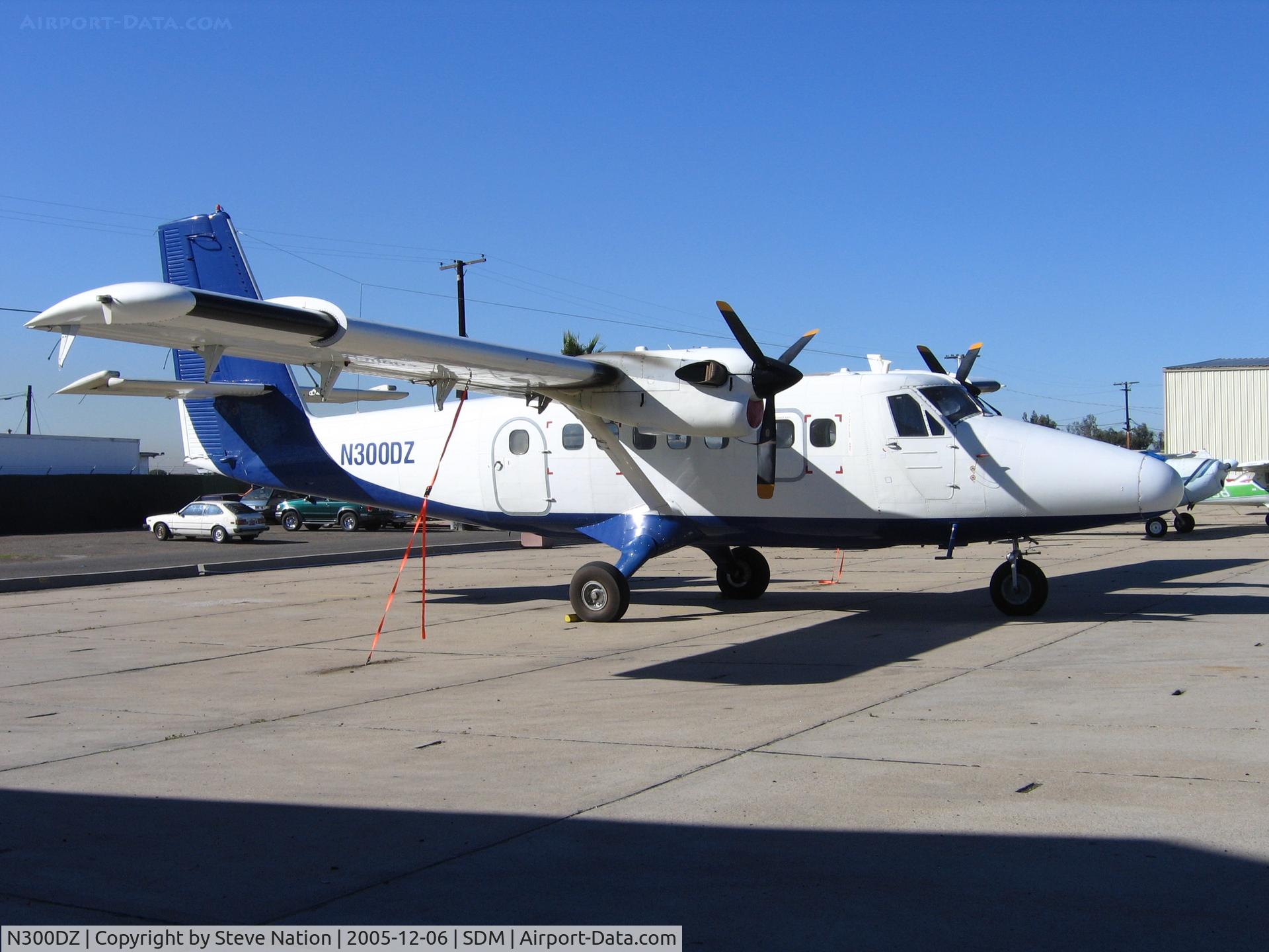 N300DZ, 1979 De Havilland Canada DHC-6-300 Twin Otter C/N 644, Bonita Marketing 1979 deHavilland Canada DHC-6-300 at Brown Field, San Diego, CA in December sunshine (used for skydiving)