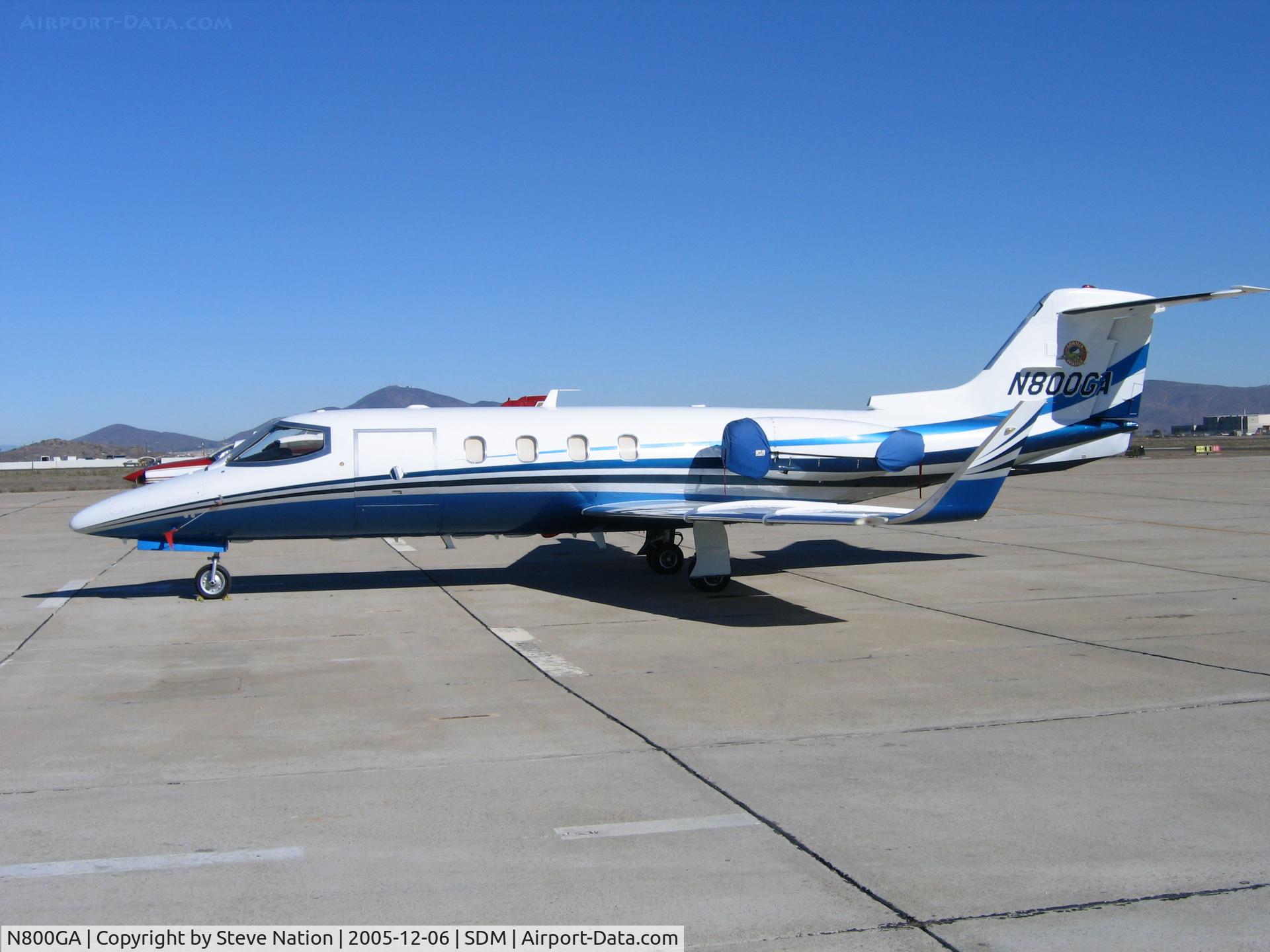 N800GA, 1979 Gates LearJet 28 C/N 003, Gorilla Aviation 1979 Gates Learjet 28 at Brown Field (San Diego), CA in bright December sunshine