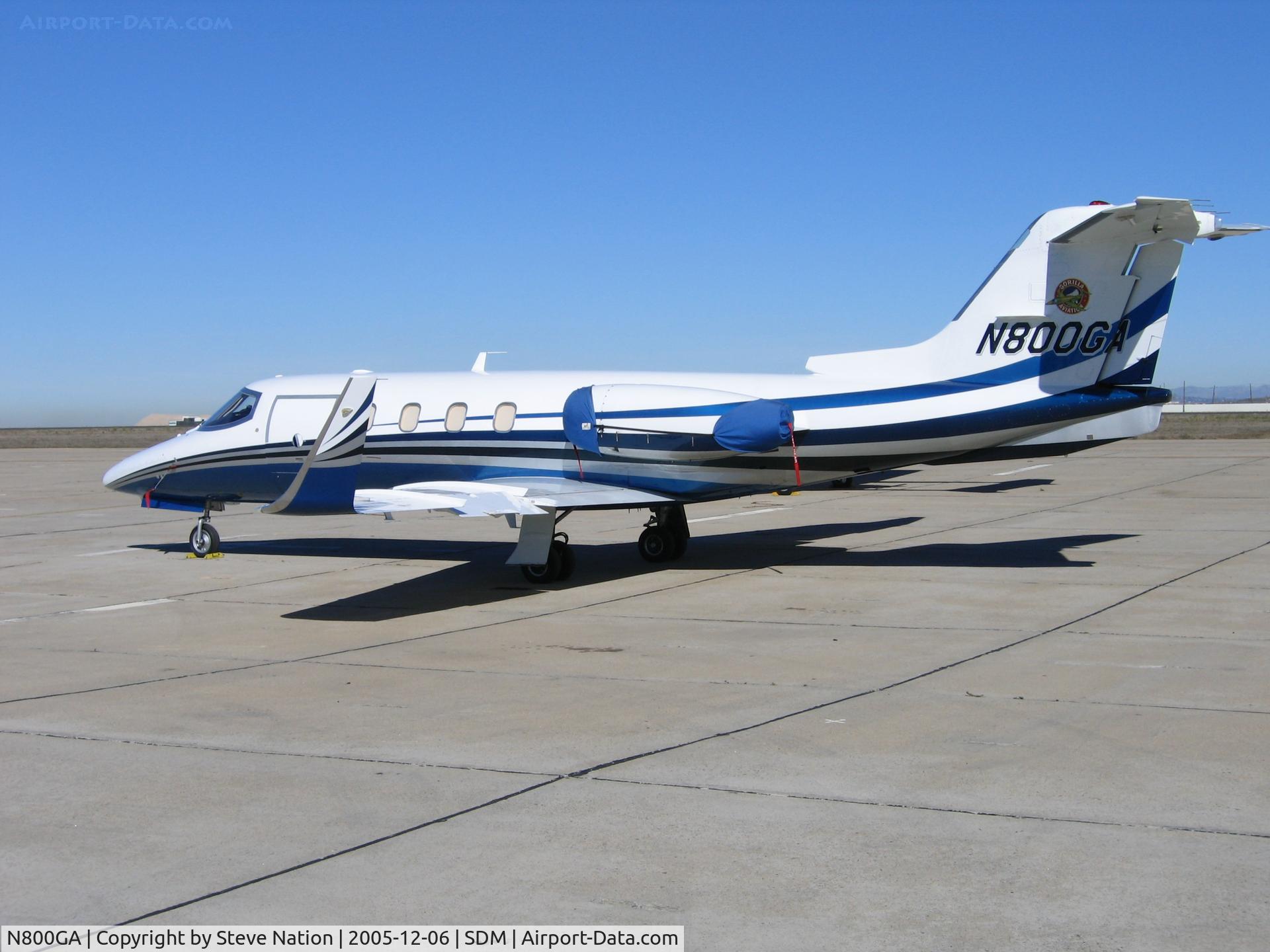 N800GA, 1979 Gates LearJet 28 C/N 003, Gorilla Aviation 1979 Gates Learjet 28 at Brown Field (San Diego), CA in bright December sunshine