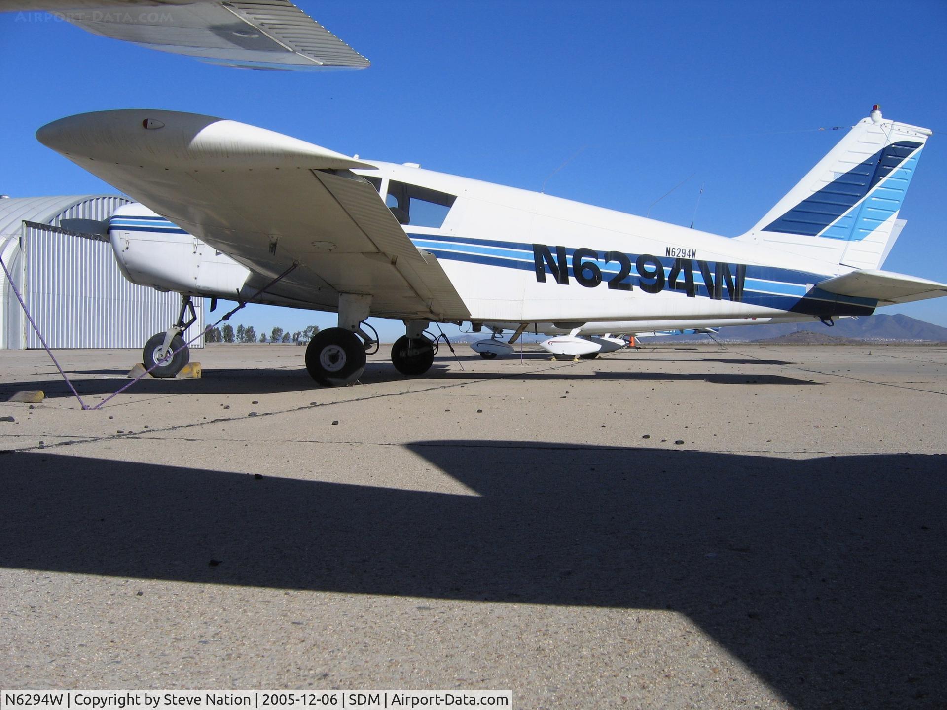 N6294W, 1964 Piper PA-28-140 C/N 28-20339, 1964 Piper PA-28-140 in bright sunshine at Brown Field (San Diego), CA