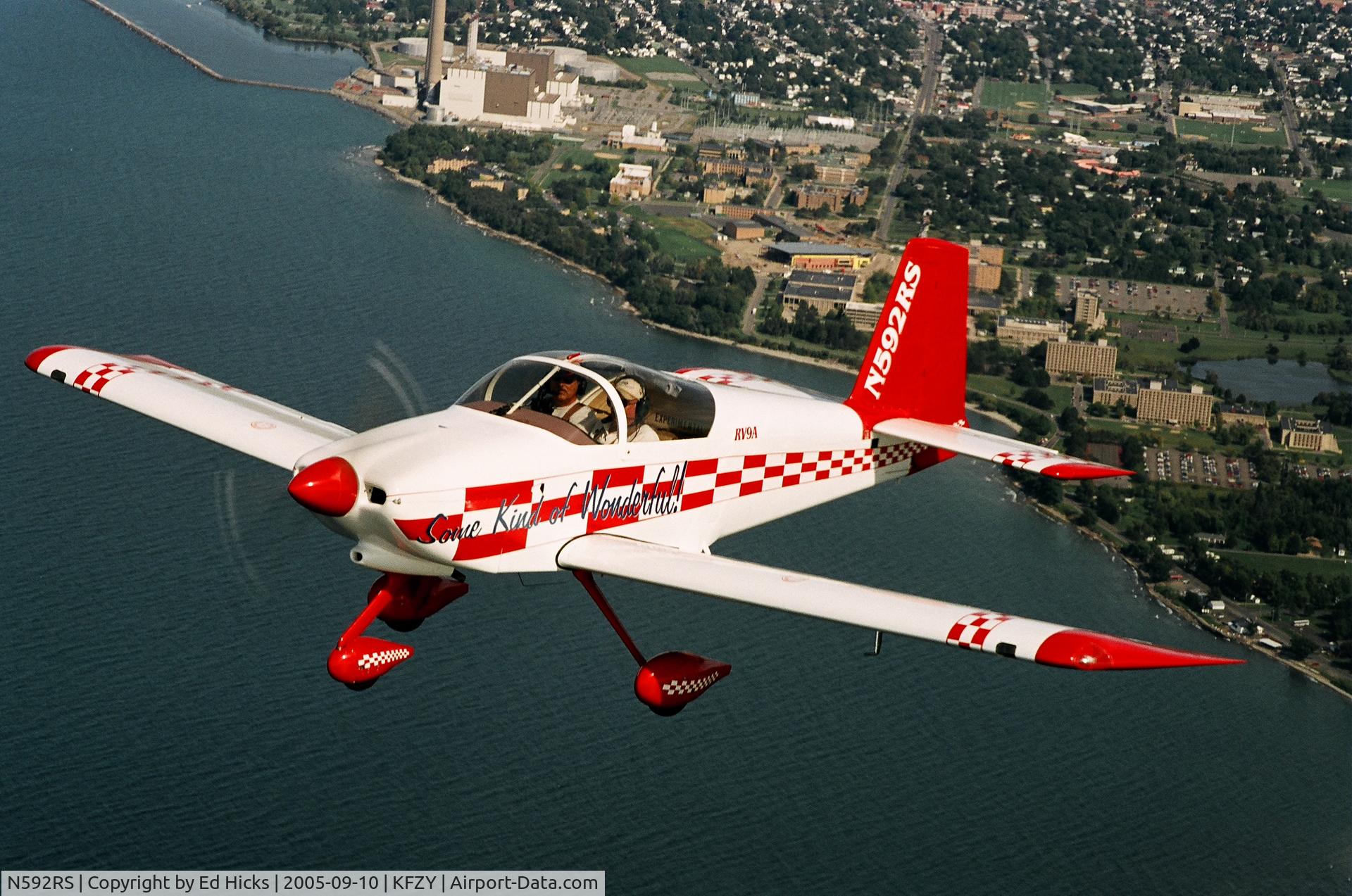 N592RS, 2003 Vans RV-9A C/N 90400, Climbing out of Oswego, NY
