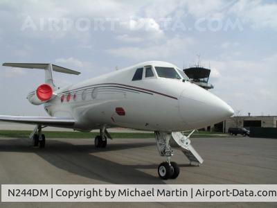 N244DM, 1968 Grumman G-1159 Gulfstream II C/N 21, On Display