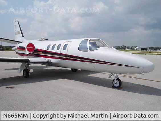 N665MM, 1981 Cessna 501 Citation I/SP C/N 501-0228, On Display