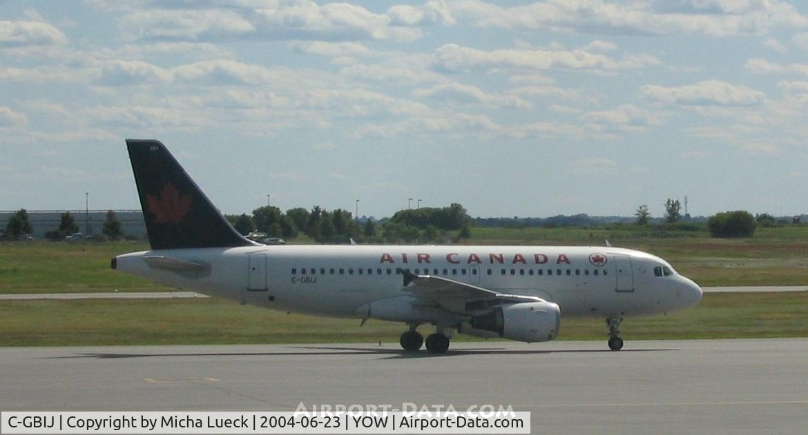 C-GBIJ, 1998 Airbus A319-114 C/N 829, At Ottawa