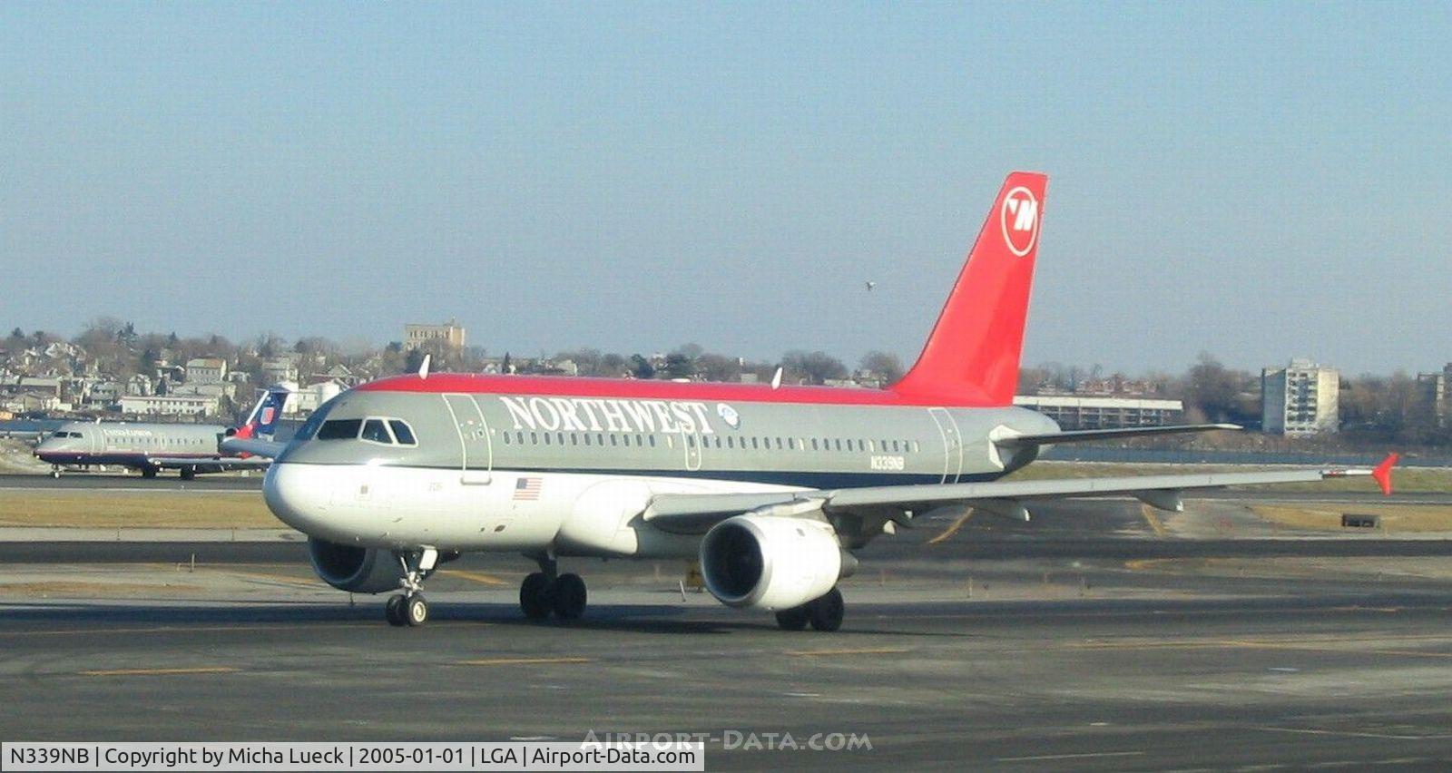 N339NB, 2002 Airbus A319-114 C/N 1709, New Year's Day in New York City