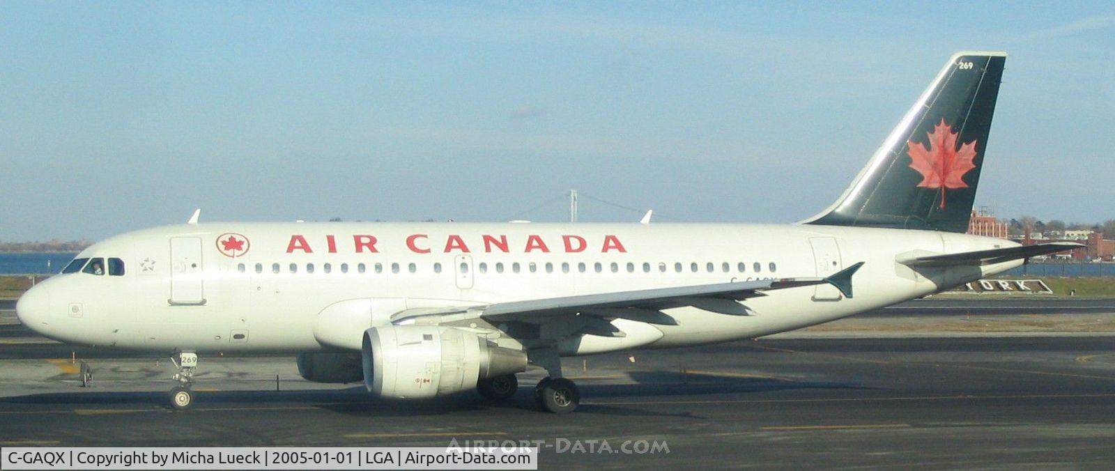 C-GAQX, 1997 Airbus A319-114 C/N 736, New Year's Day in New York City