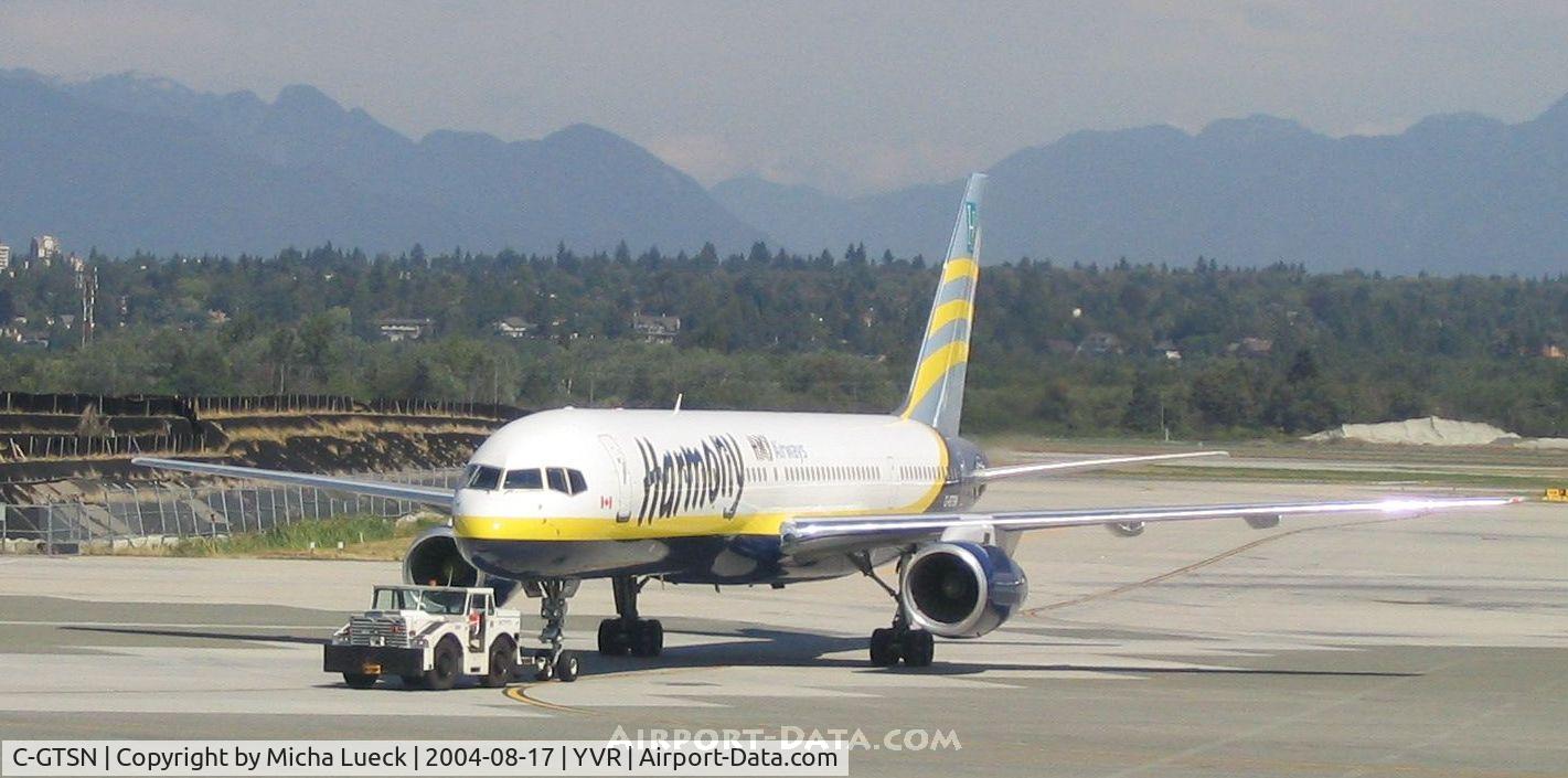 C-GTSN, 1990 Boeing 757-28A C/N 24543, A Beautiful Day In Vancouver
